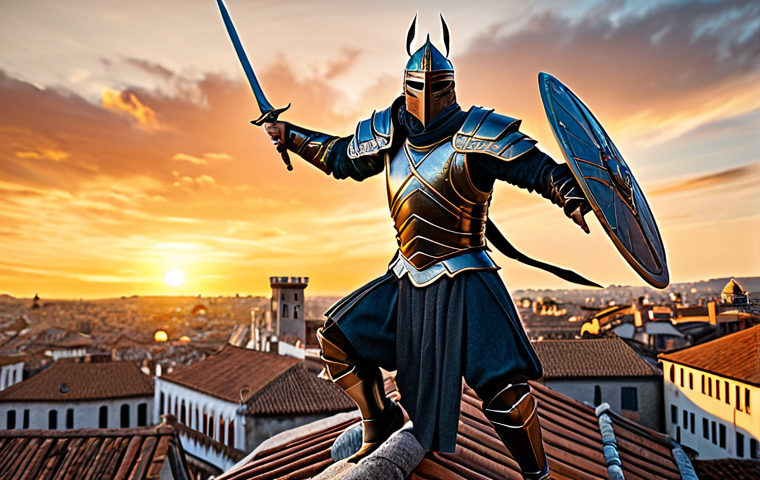 검은사막 하사신 회피 세팅 - Agile Protector**
"A fully clothed and masked warrior in ornate, lightweight armor, leaping across ...